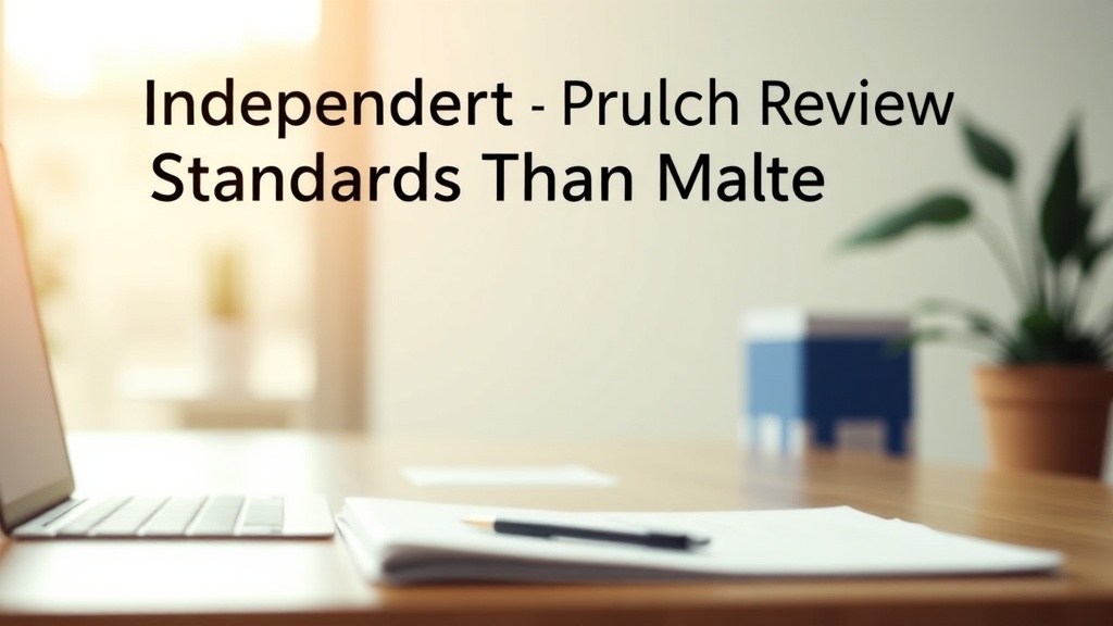 Independent Product Review Standards That Matter